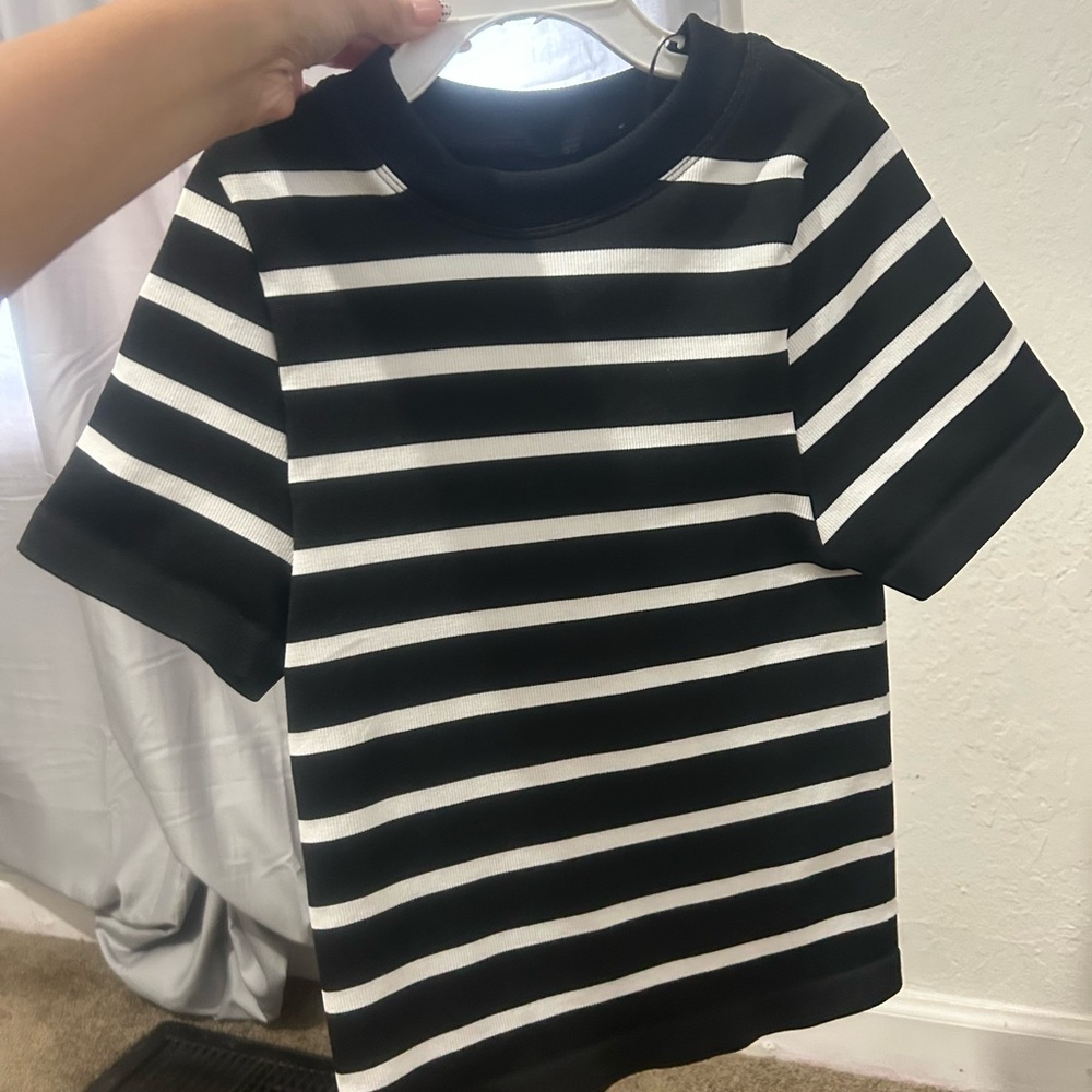 Happily grey striped shirt